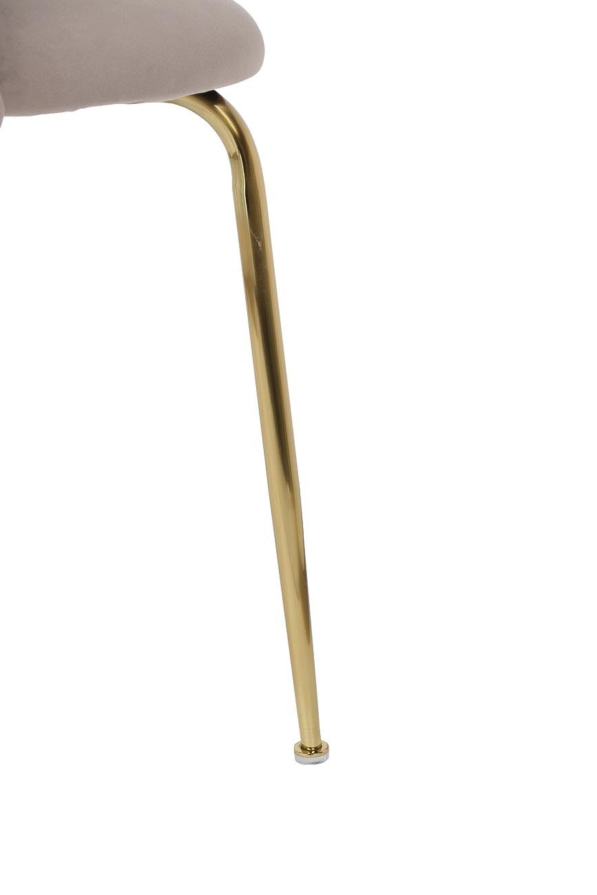 Стул велюровый бежевый на металлических ножках Garda Decor 30C-301-1G BG