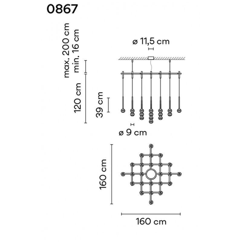 ПОДВЕСНОЙ СВЕТИЛЬНИК  VIBIA Algorithm 0867