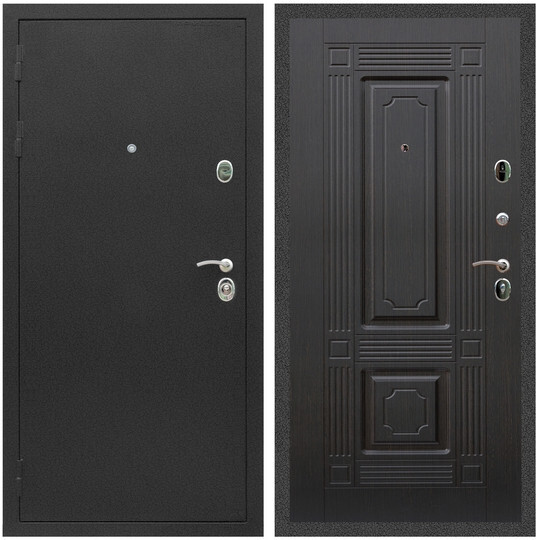 Дверь входная Graf Люкс ТП-70 Черный крокодил / МДФ 6 мм ФЛ-2 Венге