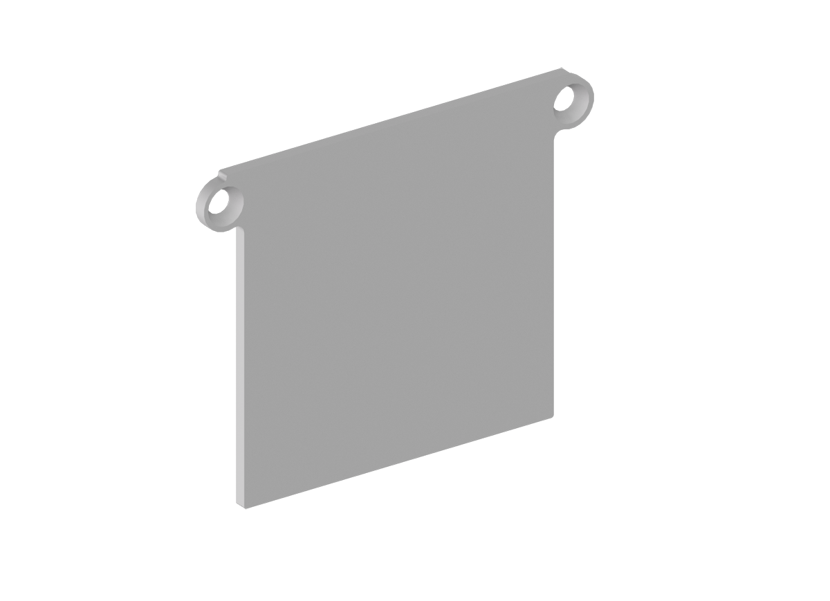 Боковая  глухая заглушка для профиля Donolux DNCAP18519Alu