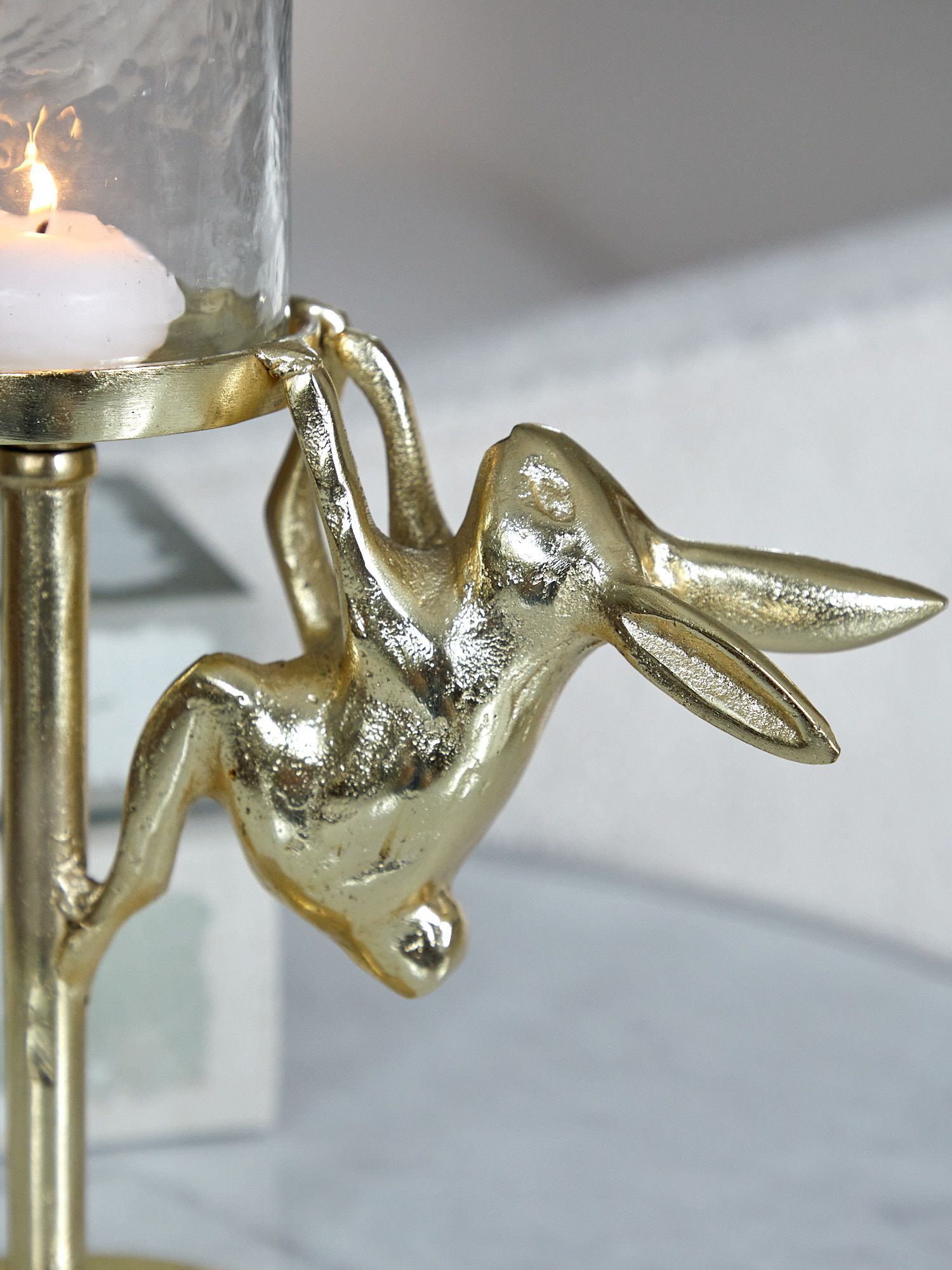 Подсвечник с зайчиком Glasar D5565