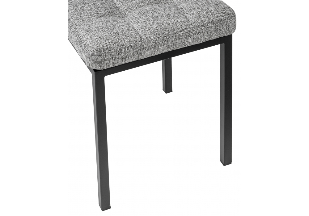 Стул Woodville Байя рогожка графит / черный матовый 424171