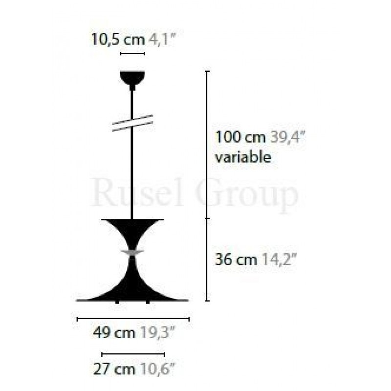 Подвесной светильник ILFARI JAZZY H36