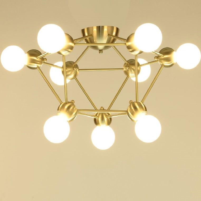 Потолочная люстра «молекулярной» формы NANO by ImperiumLoft