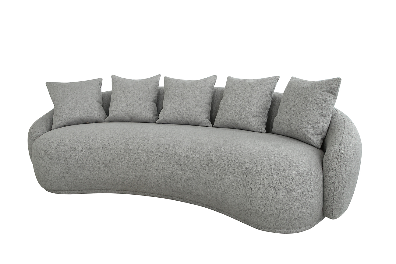 Диван треестный светло-серый Garda Decor 87YY-22085