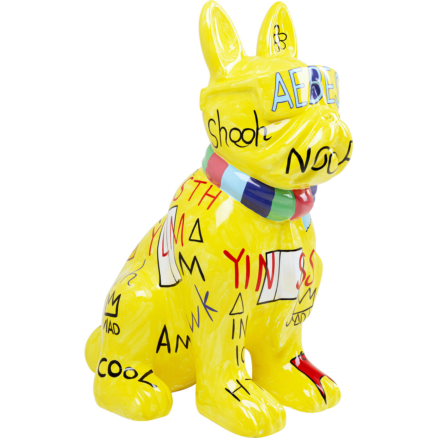 Фигура декоративная Graffiti Dog Yellow 122cm KARE 56824