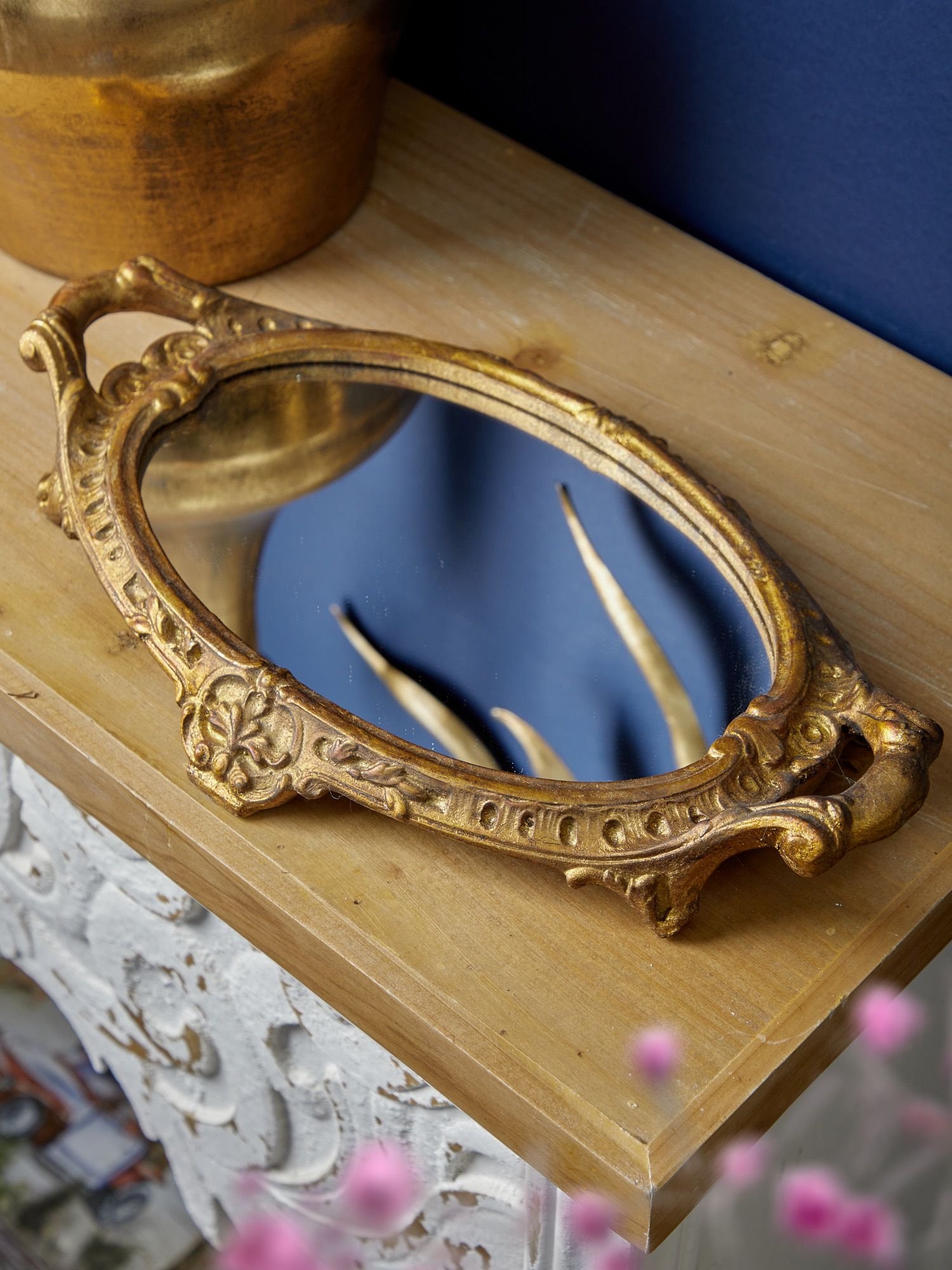 Поднос зеркальный, под старину Glasar 28-633