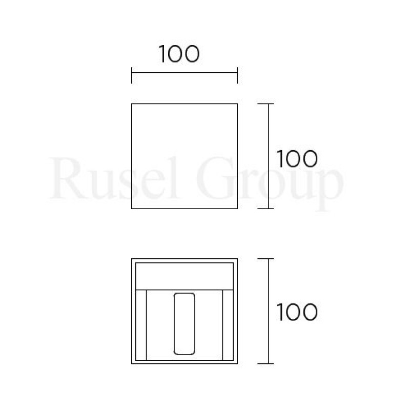Настенный светильник  Leds C4 KUB АР