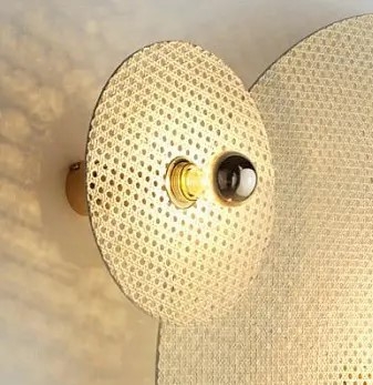 Бра Tan Tan A1053/10 см золотой металл  + 1125/30 см натуральный ротанг Aromas del Campo