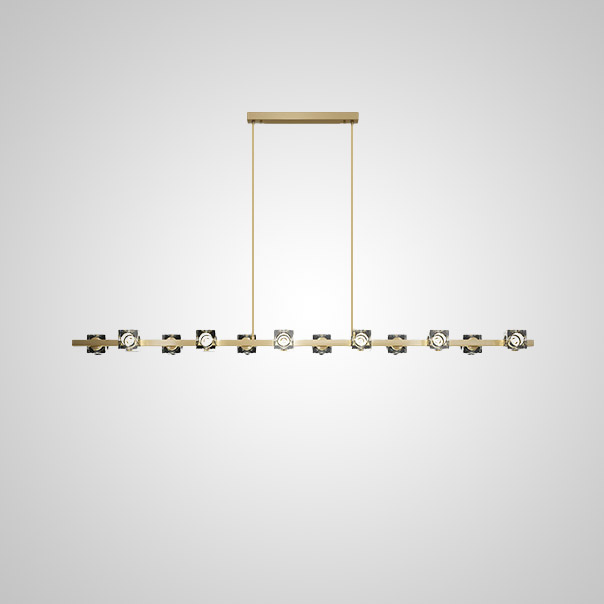 Потолочный светильник MICHAL LONG L8 Brass by ImperiumLoft