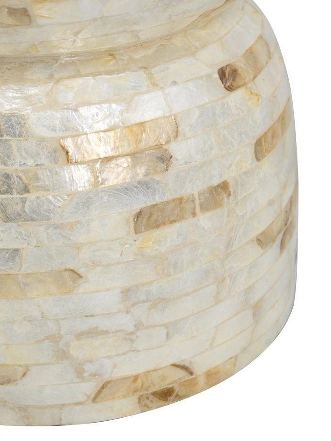 Столик акцентный с отделкой раковинами устриц Glasar D5591