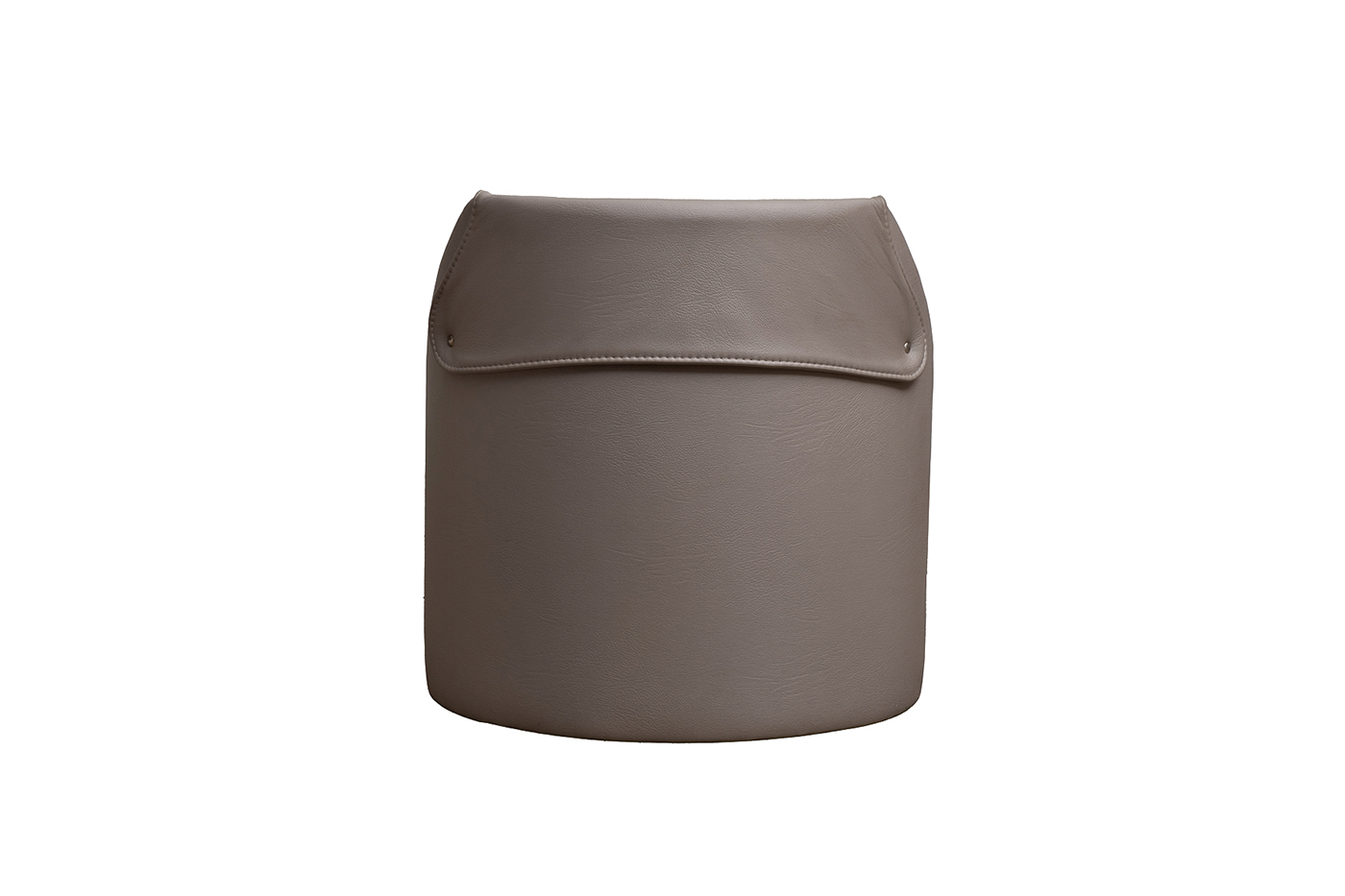 Пуф букле/искусственная кожа серый Garda Decor BRUNO-Orso SER+Enzo902