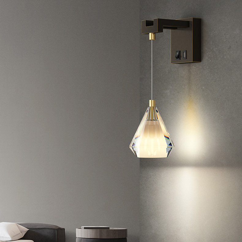 Настенный светильник SOLDIS WALL Black by ImperiumLoft