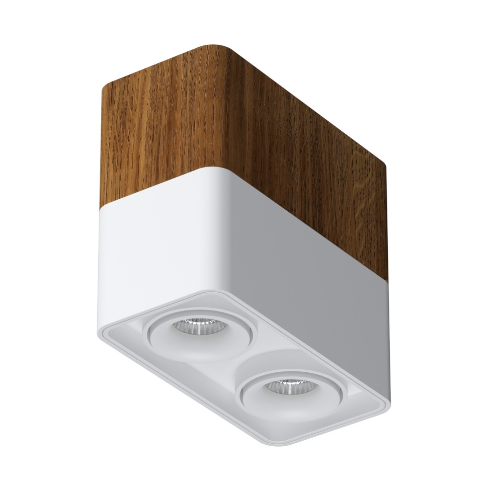 Накладной светодиодный светильник Ledron TUBING 2 Wooden 90 White