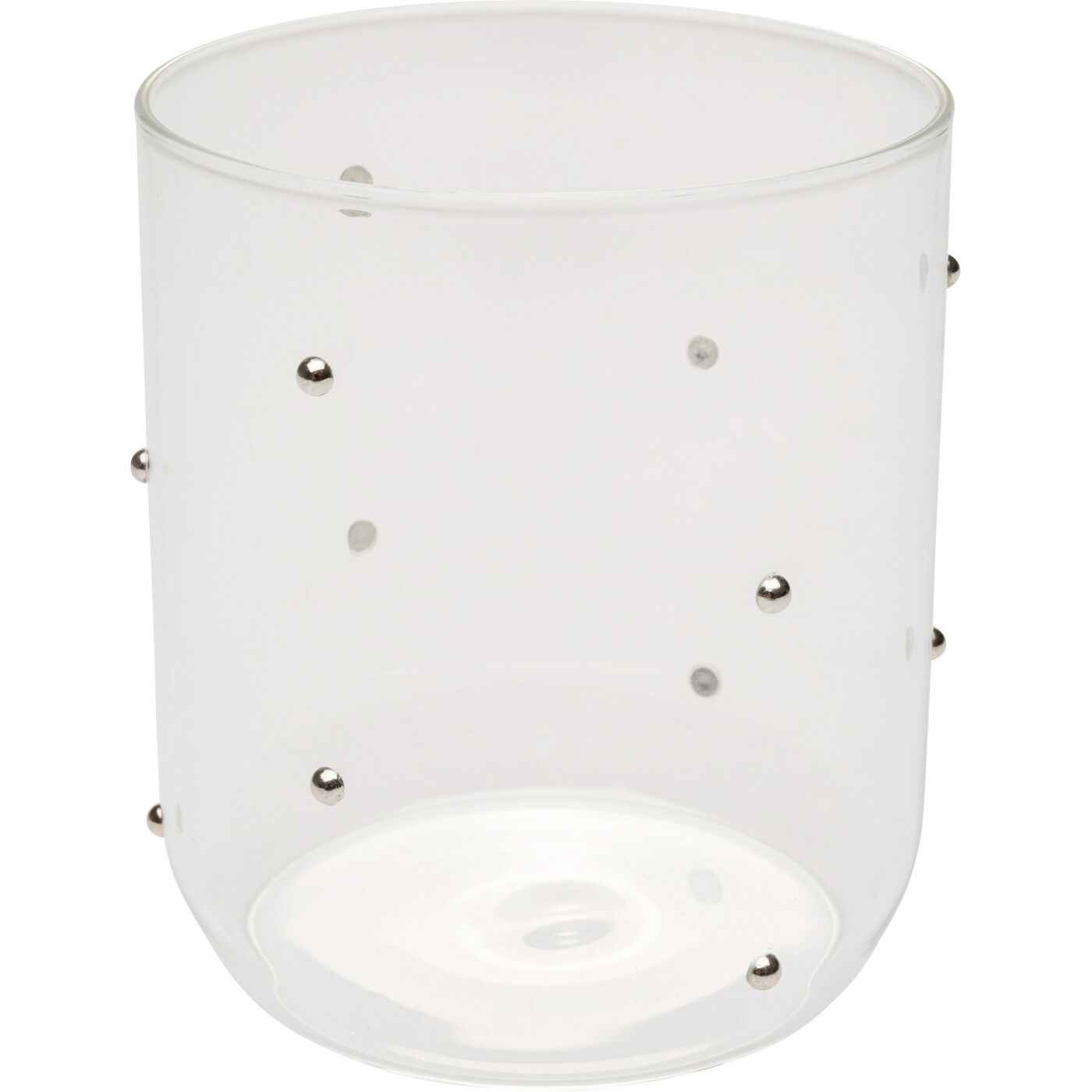 Стакан Glam Dots Silver 9cm KARE 58020