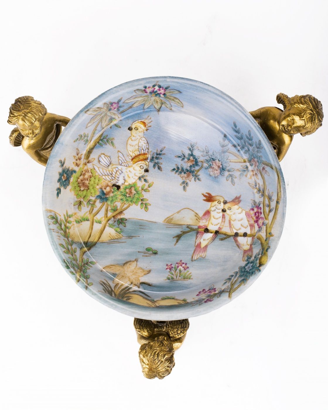 Блюдо на ангелах Glasar 31G2416/C914HC/HX2076