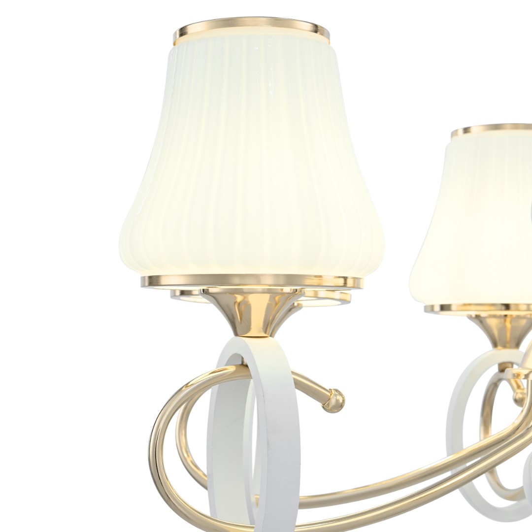 Люстра подвесная с плафонами 302387/5 Wh/Gd Arte Milano