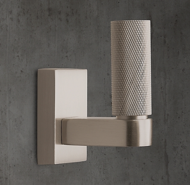 Крючок Restoration Hardware Lambeth Knurled Small Satin Nickel