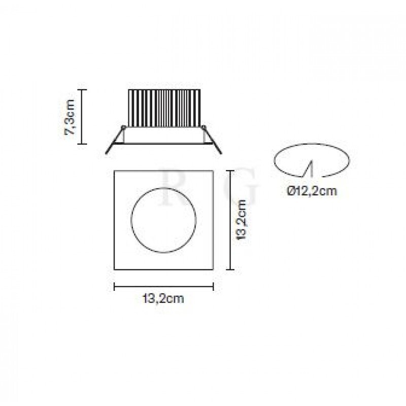 Встраиваемый поворотный светильник Fabbian Venus F40 F27 11
