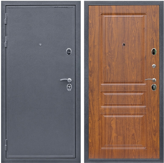 Дверь входная Graf Престиж 2080 Антик серебро / МДФ 16 мм ФЛ-243 Мореная береза