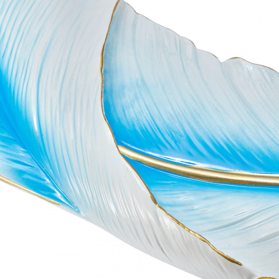 Настенный светодиодный светильник в виде пера птицы 268101/D160/H630/19W/6K Bl Arte Milano