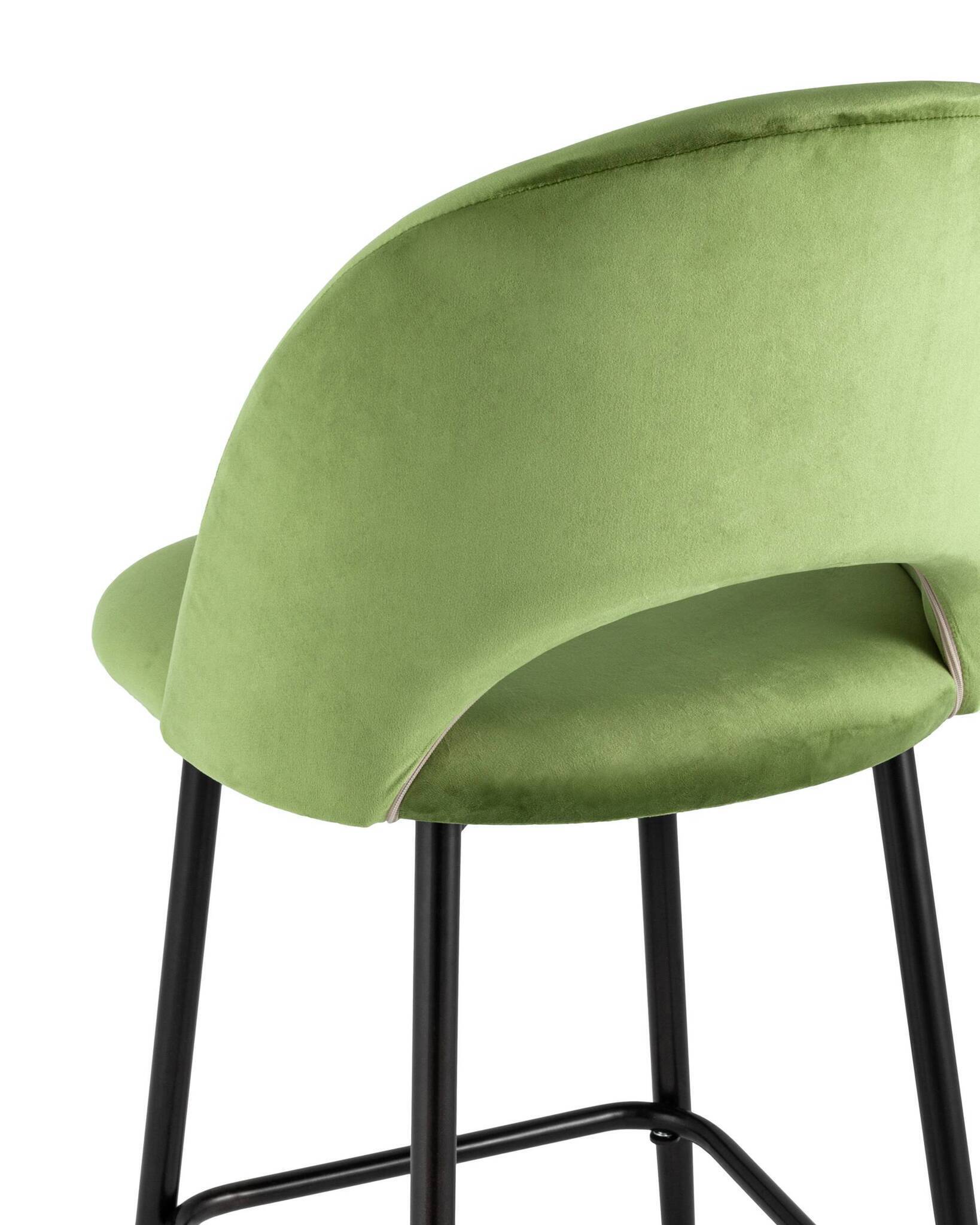 Стул барный Меган велюр травяной Stool Group