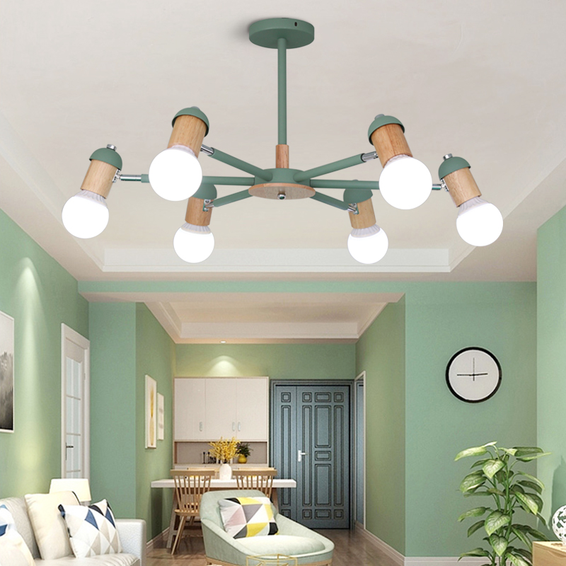 Люстра на штанге MERE D80 Green by ImperiumLoft