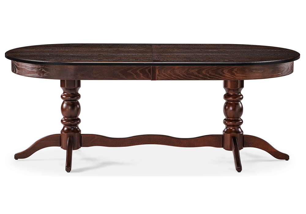 Стол деревянный Woodville Дейвер 200(260)х100 орех темный 483913