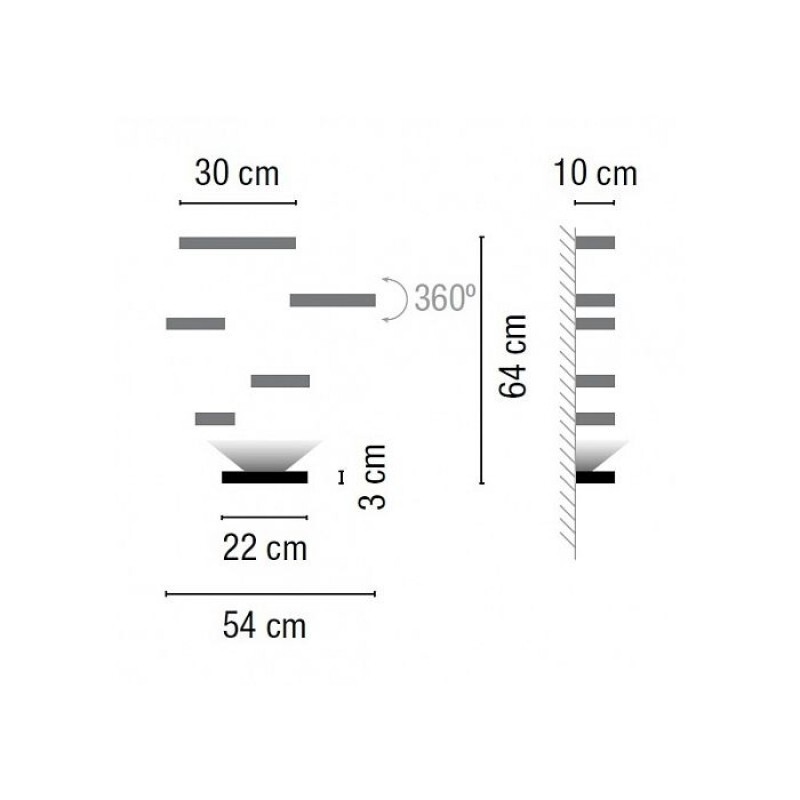 НАСТЕННЫЙ СВЕТИЛЬНИК  VIBIA Set 7764