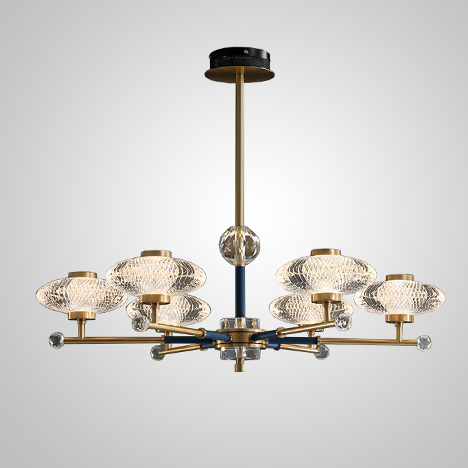 Потолочная люстра NICOL L6 Red by ImperiumLoft