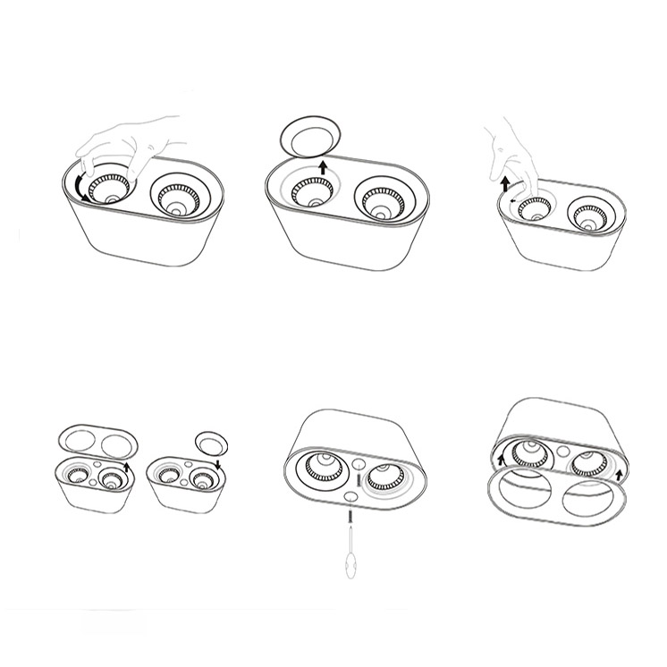 Точечный светильник REXTON A L1 White Yellow 4000 К by ImperiumLoft