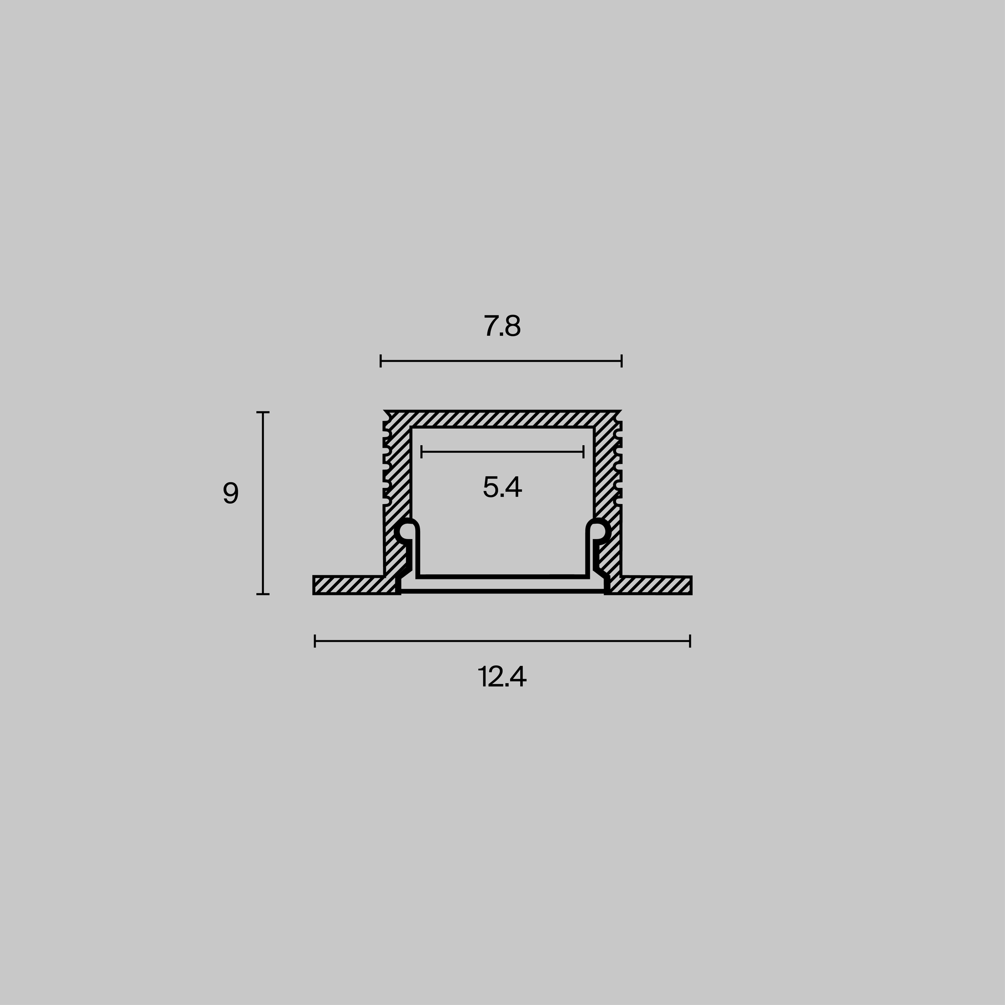 Комплектующие к светодиодной ленте Led Strip ALM-1209-S-2M