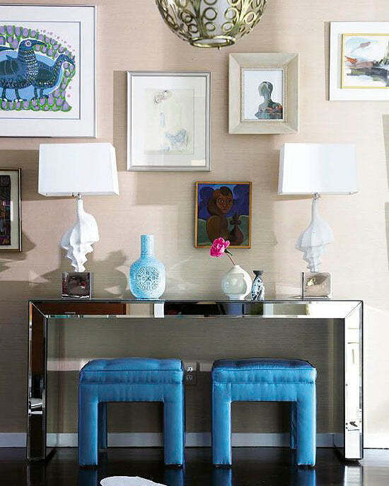 Зеркальная консоль Чарлстон Louvre Home Charlston