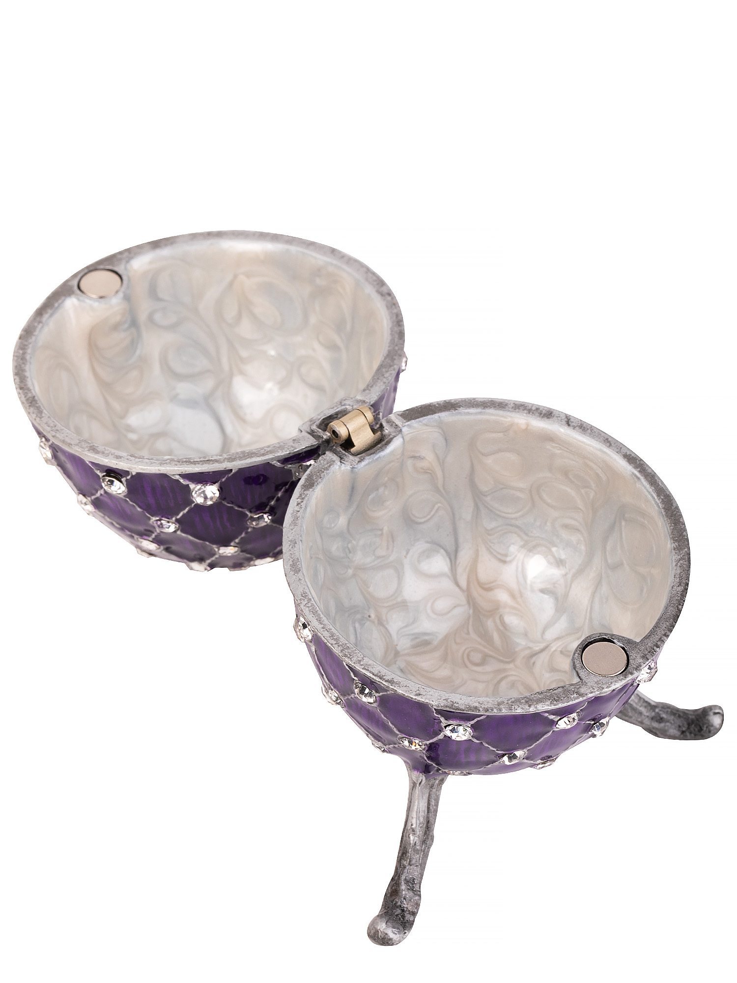 Шкатулка для драгоценностей со стразами Яйцо Glasar 39-082