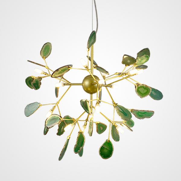 Подвесная люстра AGATE L16 Green by ImperiumLoft