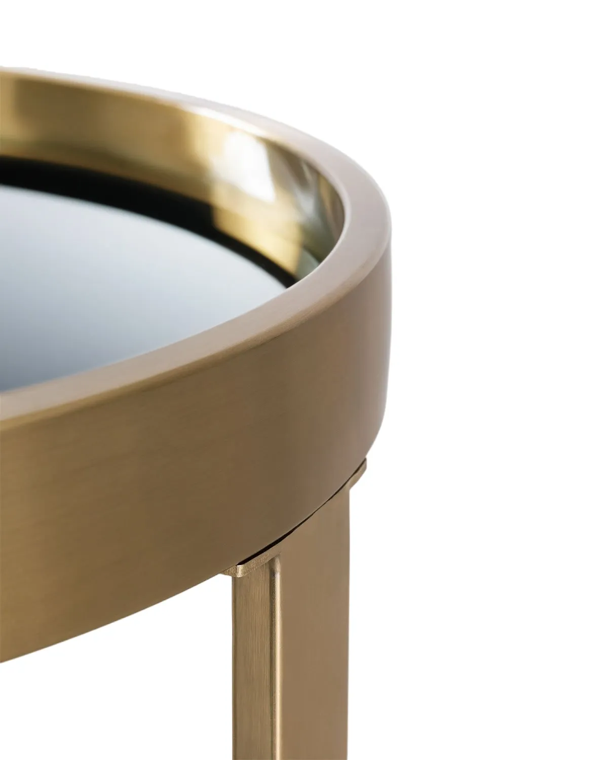 Чёрный приставной столик Ульм Louvre Home FCT030924-1RJ