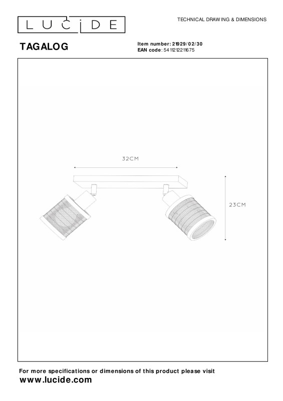 Спот LUCIDE 21929/02/30
