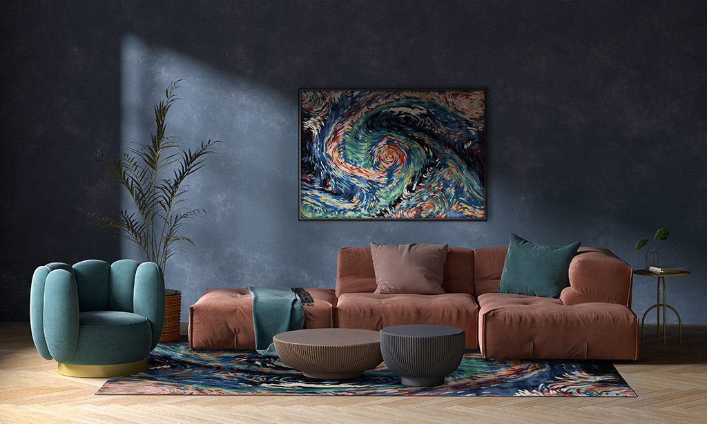 Ковер Carpet Decor Flores Blue C1417