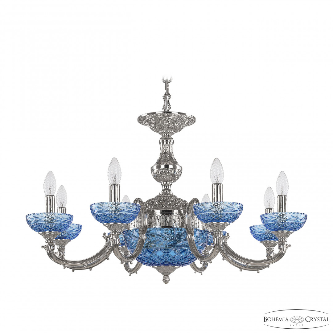 Люстра бронзовая 72209P/8/210 Ni P Aquamarine/M-1F