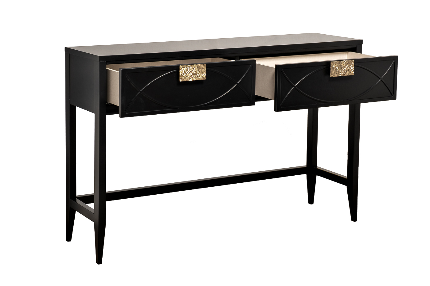 Консоль черная с ящиками Garda Decor 151SV-00003