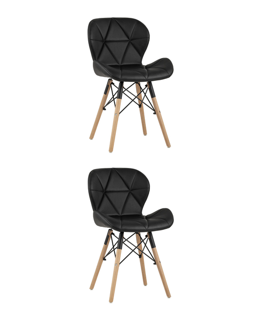Стул Бон экокожа черный 2 шт. Stool Group