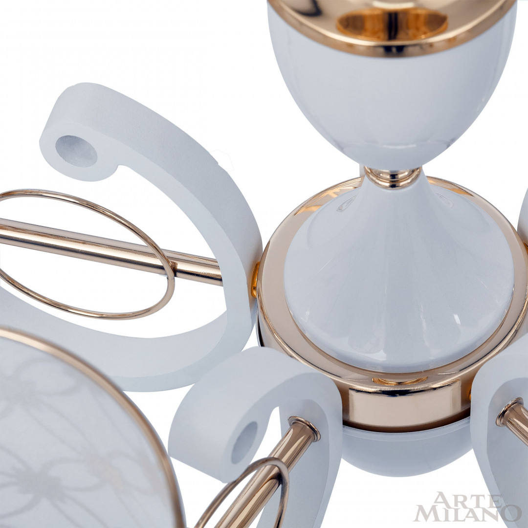 Люстра подвесная с плафонами 303097/6 Wh/Gd Arte Milano