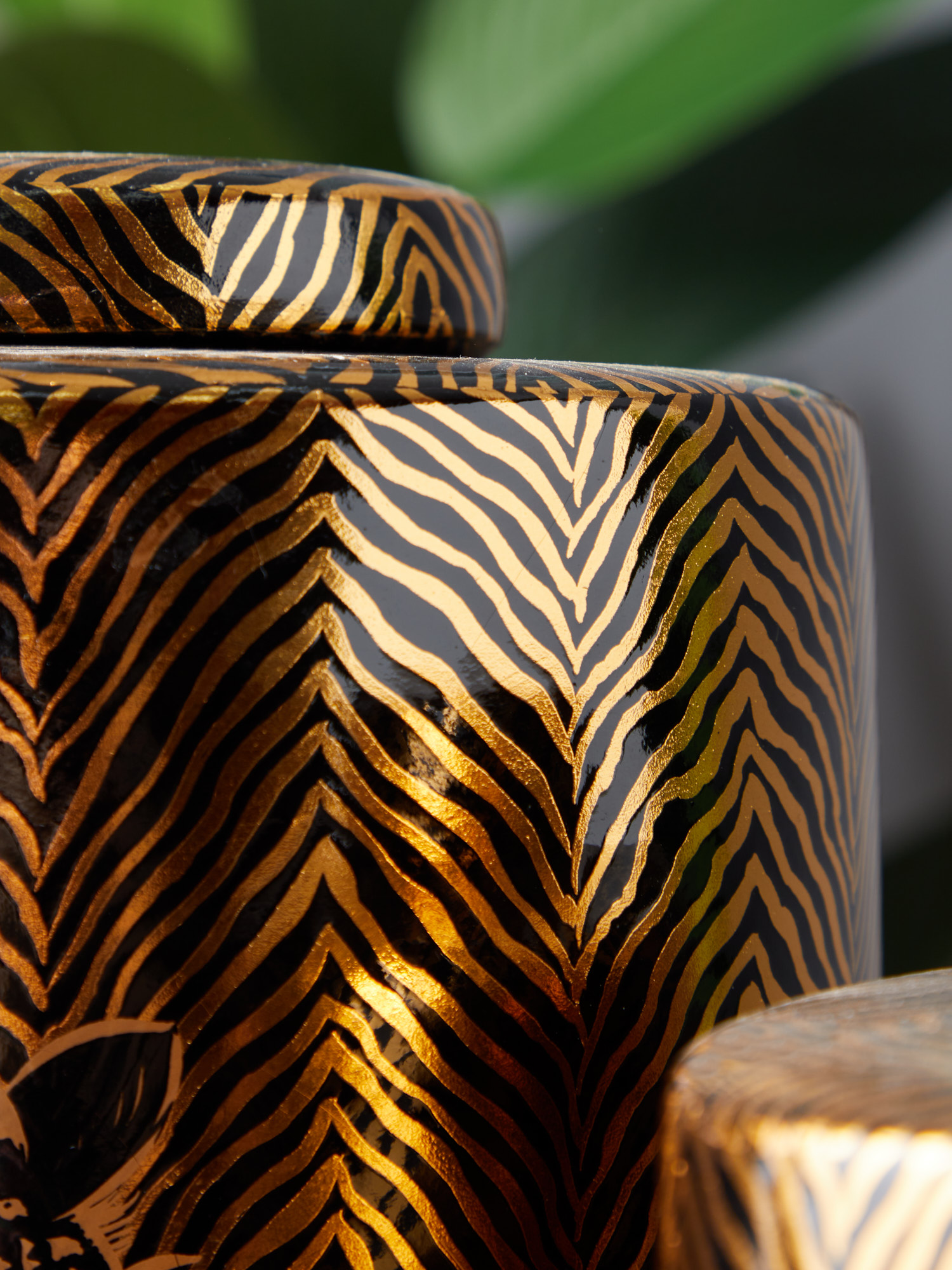 Ваза с крышкой Леопард Glasar 58-005