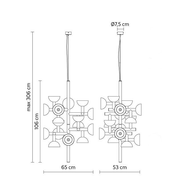 Подвесной светильник Karman Sibilla Black SE250 3N INT