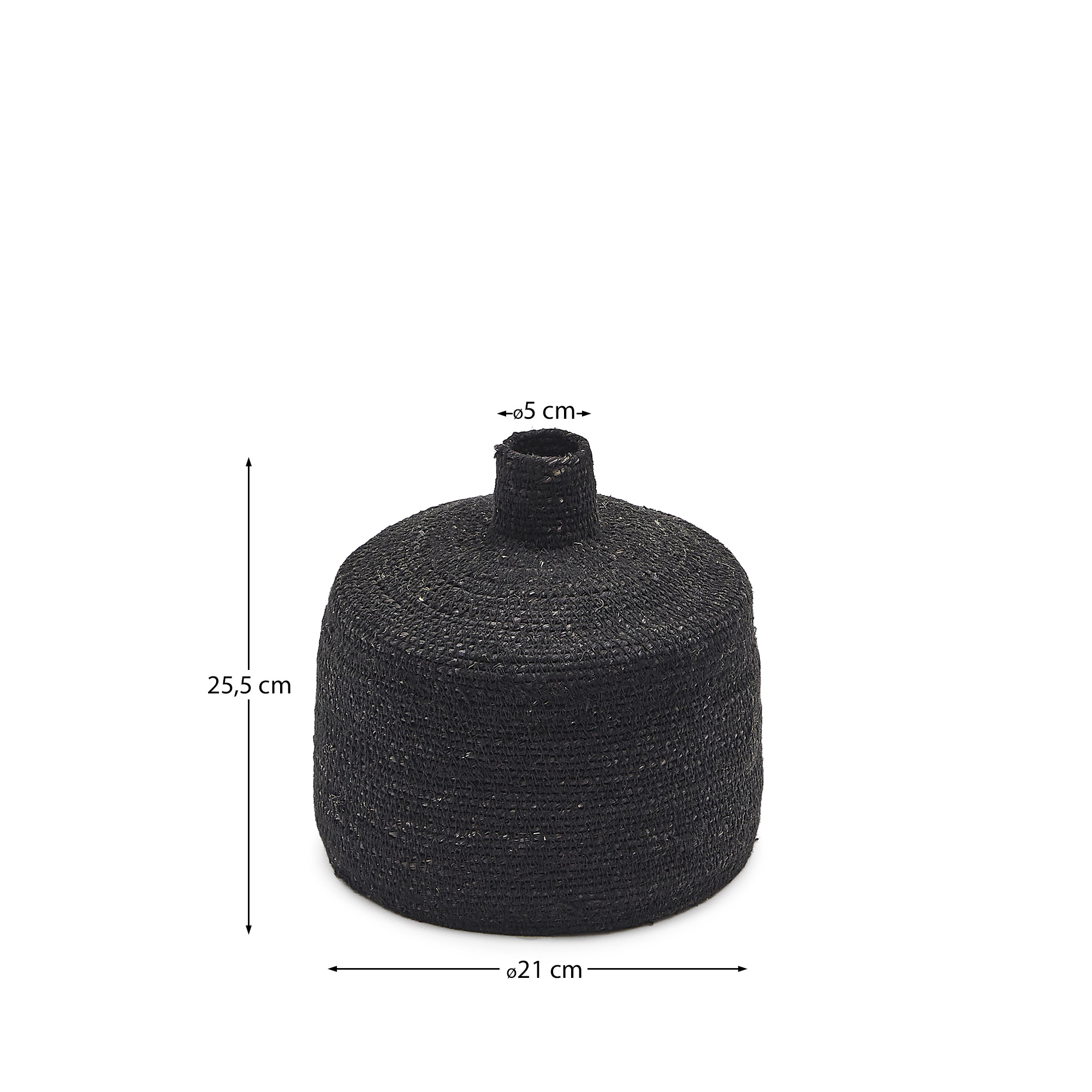 Ваза Salinas из натуральных волокон с натуральной отделкой 20 см La Forma (ex Julia Grup)