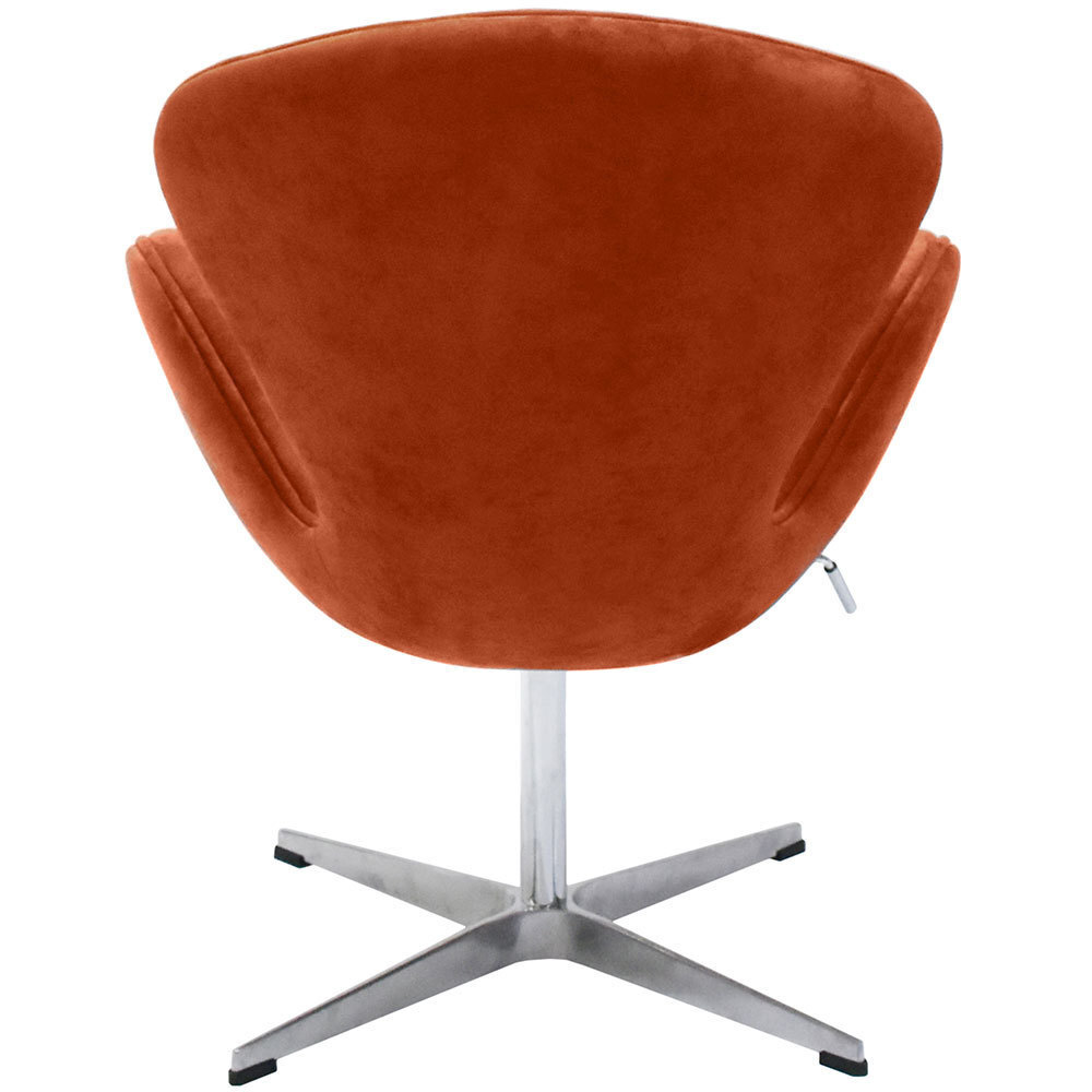 Кресло SWAN CHAIR терракотовый, искусственная замша Bradex Home FR 0655