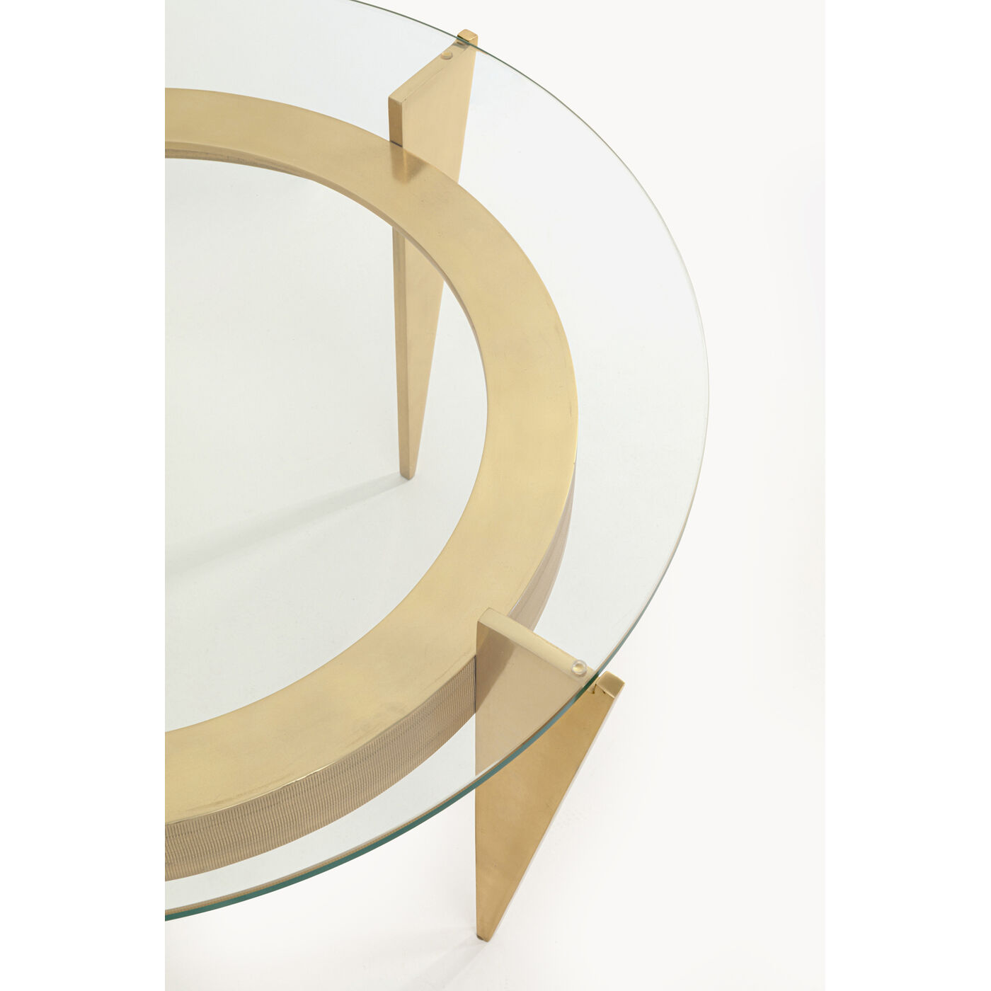 Стол приставной Nino Gold Ø77cm KARE 71291