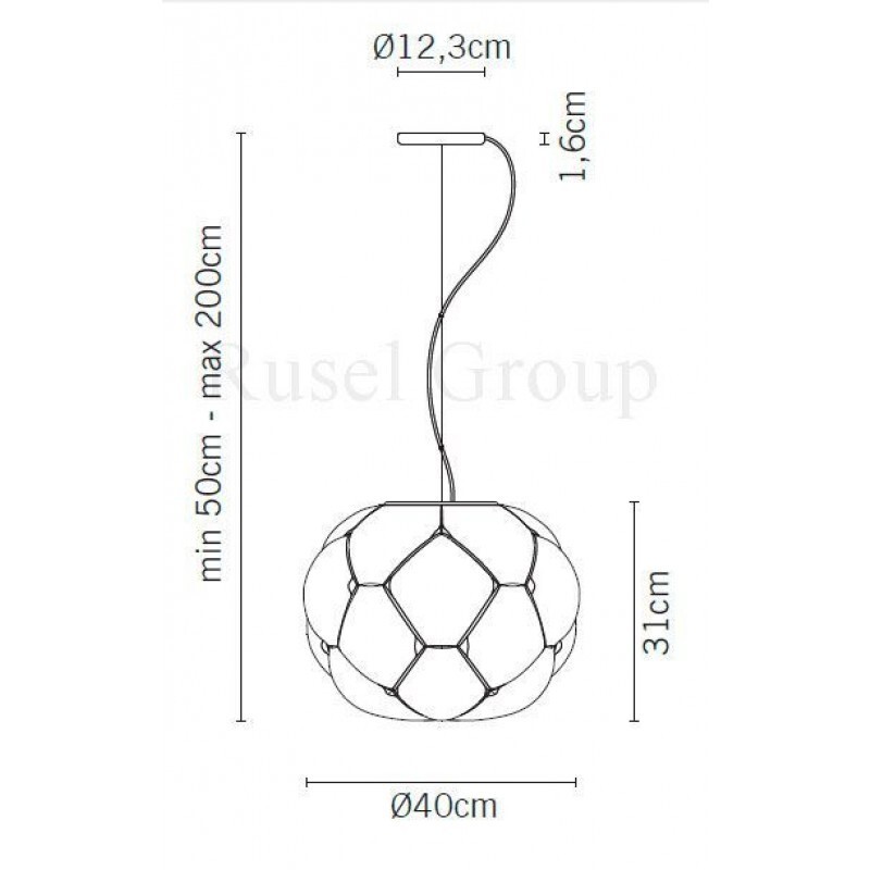Подвесной светильник Fabbian Cloudy F21 A52 71