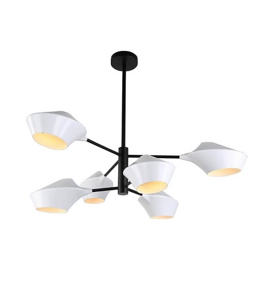 Потолочная люстра Lumina Deco LDP 6037-6 WT+BK