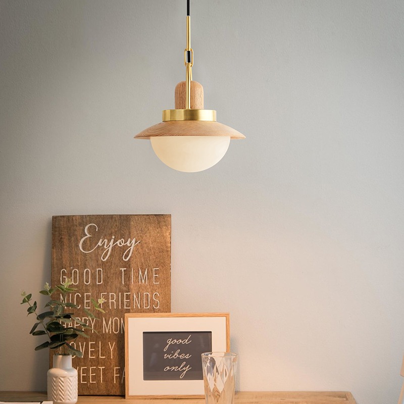 Подвесной светильник OLVERA Темное дерево by ImperiumLoft